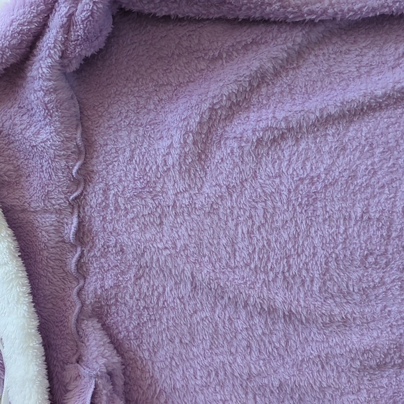 3 For $30. NWOT. Cozy lavender full zip sweatshirt with hood - Picture 9 of 12